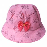 Παιδικό καπέλο bucket για κορίτσια love bear σομόν μοντέρνα καπελάκια για αγοράκια στρογγυλά ετών online