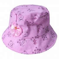 Παιδικό καπέλο bucket για κορίτσια love bear ροζ μοντέρνα καπελάκια για αγοράκια στρογγυλά ετών online