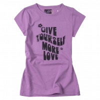 Παιδική μπλούζα Losan για κορίτσια More love μωβ 
