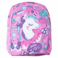 Παιδική τσάντα πλάτης για κορίτσια pony unicorn ροζ backpack τσαντούλες με μονόκερο κοριτσίστικες μικρές μοντέρνες