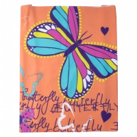 Παιδική πετσέτα θαλάσσης για κορίτσια Butterfly πορτοκαλί θάλασσα παραλία ετών απορροφιτική online (1)