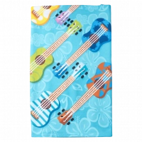 Παιδική πετσέτα θαλάσσης για αγόρια Guitars γαλάζιο παραλία θάλασσα ετών απορροφιτική online (1)