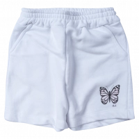 Παιδικό σορτς ΝΕΚ για κορίτσια butterfly άσπρο σορτσάκια για παιδιά φούτερ λευκά μοντέρνα ελληνικά online