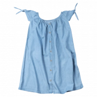 Παιδικό φόρεμα Losan για κορίτσια summer wind μπλε καλοκαιρινά φορέματα αμάνικα jean μονόχρωμα ετών