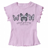 Παιδική μπλούζα για κορίτσια spread your wings ροζ κοντομάνικες μπλούζες οικονομικές καλοκαιρινές ελληνικές ετών