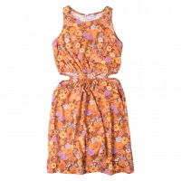 Παιδικό φόρεμα Losan για κορίτσια floral oasis πορτοκαλί καλοκαιρινά φορέματα σαλοπέτα μονόχρωμα ετών