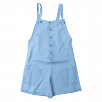 Παιδική σαλοπέτα Losan για κορίτσια walk μπλε μονόχρωμες τζιν καλοκαιρινή φόρμα ετών online