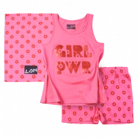 Παιδική πιτζάμα Losan για κορίτσια Power girl κοραλί καθημερινές ύπνου επώνυμες ετών online (1)