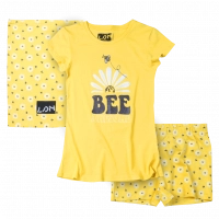 Παιδική πιτζάμα Losan για κορίτσια Bee κίτρινο καθημερινές επώνυμες ύπνου ετών online (1)