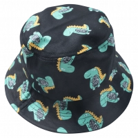 Παιδικό Bucket καπέλο για αγόρια Dinosaur Little μαύρο καλοκαιρινό για παραλία για βόλτα μοντέρνο ετών online (1)