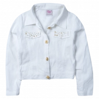Παιδικό μπουφάν για κορίτσια white strass ασπρο καλοκαιρινά μπουφάν λεπτά ανοιξιάτικα λευκό ελληνικά
