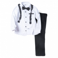 Παιδικό σετ με πουκάμισο για αγόρια Jack άσπρο