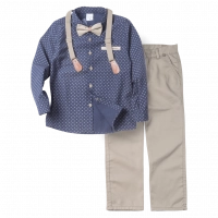 Παιδικό σετ με πουκάμισο για αγόρια Boss navy μπλε