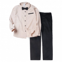 Παιδικό σετ με πουκάμισο για αγόρια Jacks μπεζ καλό ντύσιμο εποχιακά casual online ετών_