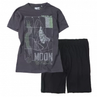 Παιδική μπλούζα Losan για αγόρια moon walk ανθρακί αγορίστικες κοντομάνικες καλοκαιρινές μπλούζες tshirt ετών | Παιδική βερμούδα Online για αγόρια Protem μαύρο καλοκαιρινές βερμούδες αγορίστικες σορτσάκια οικονομικά ελληνικά ετών 