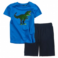 Παιδική μπλούζα Blue seven για αγόρια T rex μπλε καλοκαιρινές μπλούζες με δεινόσαυρους μοντέρνες t-shirt επώνυμα ετών Online | Παιδική βερμούδα Online για αγόρια Protem μπλε καλοκαιρινές βερμούδες αγορίστικες σορτσάκια οικονομικά ελληνικά ετών 