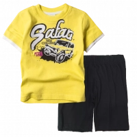 Παιδική μπλούζα New College για αγόρια Safari Κίτρινο αγορίστικες ελληνικές κοντομάνικες μπλούζες | Παιδική βερμούδα Online για αγόρια Protem μαύρο καλοκαιρινές βερμούδες αγορίστικες σορτσάκια οικονομικά ελληνικά ετών 