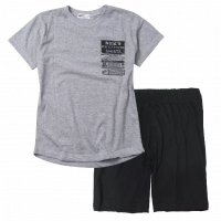 Παιδική μπλούζα ΝΕΚ για αγόρια perfect γκρι καλοκαιρινές κοντομάνικες t-shirt μακό ετών | Παιδική βερμούδα Online για αγόρια Protem μαύρο καλοκαιρινές βερμούδες αγορίστικες σορτσάκια οικονομικά ελληνικά ετών 