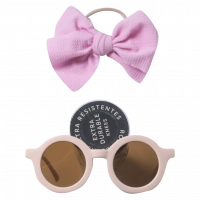 Παιδικό σετ κορδέλα κι γυαλιά για κορίτσια Model ροζ χαριτωμένα ετών για βόλτα online (1)