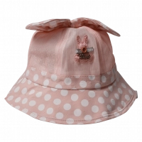 Παιδικό καπέλο Bucket για κορίτσια Bow ροζ καθημερινά ήλιο ετών online (1)