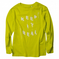 Παιδική μπλούζα Name is για αγόρια Keep it κίτρινο