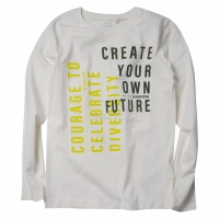 Πιαδική μπλούζα Name it για αγόρια Create your εκρού λεπτές μπλούζες εποχιακές ετών επώνυμες online (1)