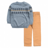 Bρεφικό σετ ρούχων Mayoral για αγόρια Μaffi γκρι κλασσικό αγορίστικό με παντελόνι επώνυμο μηνών Online (1)