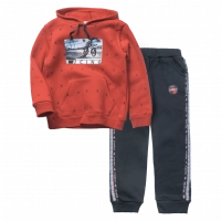 Παιδικό σετ Hashtag για αγόρια New racing κόκκινο ζεστό χειμερινό σετ φόρμας με χνούδι αγορίστικο για το σχολείο ετών Online (2)