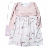 Παιδικό φόρεμα ΕΒΙΤΑ για κορίτσια Stab ροζ μοντέρνο κοριτσίστικο  για βόλτα ελληνικά ετών Online (4)