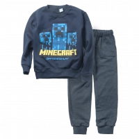 Παιδικό σετ φόρμας Online για αγόρια Minecraft μπλε ζεστά χειμωνιάτικα φόρμες για το σχολείο ελληνικά ετών Online (1)
