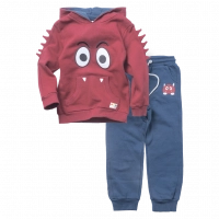 Παιδικό σετ φόρμας ΑΚΟ για αγόρια Redmonster κόκκινο χειμωνιάτικο σχολειό άνετο καθημερίνο ετών online (1)