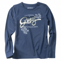 Παιδική μπλούζα GUESS για κορίτσια California μπλε online casual καθημερινό επώνυμο σχολείο φθινοπωρινό ανοοιξιάτικο ετών (1)