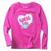 Παιδική μπλούζα GUESS για κορίτσια Guess Girl φούξια