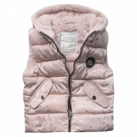 Παιδικό μπουφάν αμάνικο Εβίτα για κορίτσια Stars ροζ καθημερινό ζεστό άνετο κουκούλα χειμωνιάτιικο ετών  online (1)