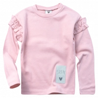 Παιδική μπλούζα Serafino για κορίτσια Carnation ροζ