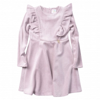 Παιδικό φόρεμα Serafino για κορίτσια Anemone ροζ online κοτλέ βελούδινο χειμωνιάτικο άνετο ζεστό casual online ετών  (1)