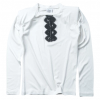 Παιδική μπλούζα Serafino για κορίτσια Salem άσπρο λεπτή άνετη φθινοπωρινή ανοιξιάτικη ετών casual online (1)