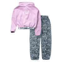 Παιδικό σετ φόρμας Emery για κορίτσια icon zebra ροζ 