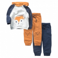 Bρεφικό σετ φόρμας Mayoral για αγόρια Foxie μπεζ χειμωνιάτικο άνετο ζεστό καθημερινό αλεπού επώνυμο μηνών online (1)