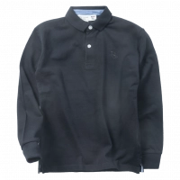 Παιδική μπλούζα polo New College για αγόρια Black Horse μαύρο πόλο ανοιξιάτικη φθινοπωρινή άνετη ετών βόλτα polo casual online (1)