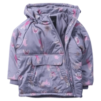 Παιδικό μπουφάν Name It για κορίτσια Lov Uni μωβ με μονόκερους μοντέρνο ζεστό καθημερινό κοριτσίστικα ετών Online (1)