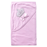 Βρεφική κουβέρτα Online για κορίτσια PinkPrincessOn ροζ 80x80 πριγκιπικά με κορώνα πικέ βελόυδινη απαλή μηνών online (3)