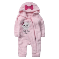 Βρεφικό φορμάκι εξόδου Online για κορίτσια  Little cutie ροζ  ζεστό γούνινο χειμωνιάτικο μηνών online (3)
