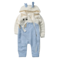 Βρεφικό φορμάκι εξόδου Online για αγόρια Εlephant γαλάζιο ζεστό γούνινο χειμωνιάτικο μηνών online (1)