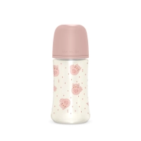 Βρεφικό μπιμπερό Suavinex για μωρά SeopOwl ροζ 270ml +3Μ