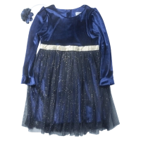 Παιδικό φόρεμα Εβίτα για κορίτσια  BlueNights μπλε casual κοριτσίστικο φόρεμα ελληνικά με τούλι οικονμικά ετών Online (1)