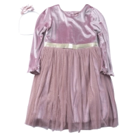 Παιδικό φόρεμα Εβίτα για κορίτσια PinkNights ροζ μοντέρνο κοριτσίστικα τούλι ελληνικά ετών online (1)