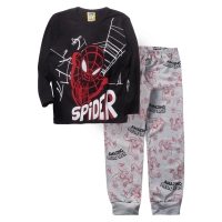 Παιδική πιτζάμα like για αγόρια amazing spider μαύρο βαμβακερές πιτζάμες αγορίστικες χειμωνιάτικες ετών