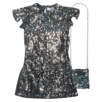 Παιδικό φόρεμα Εβίτα για κορίτσια Louder μαύρο casual κοριτσίστικο καλό φόρεμα ετών online (6)