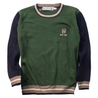 Παιδική μπλούζα New College για αγόρια College boy πράσινο καθημερινά πλεκτά online (1)